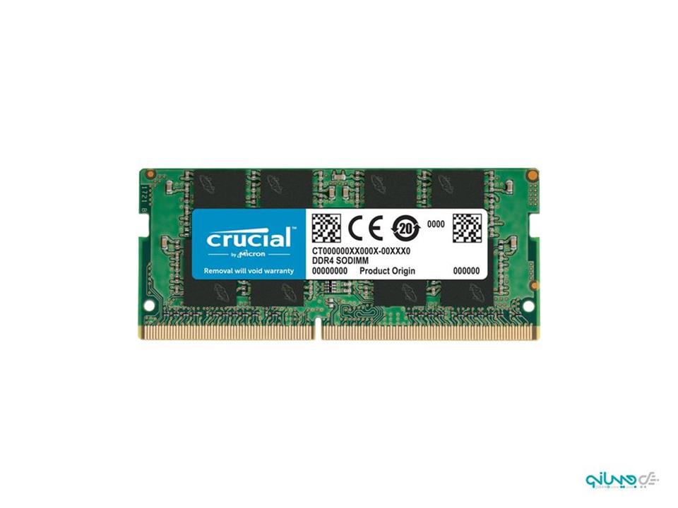 رم لپ تاپ DDR4 تک کاناله 2666 مگاهرتز کروشیال ظرفیت 4 گیگابایت Crucial Crucial 4GB DDR4-2666 SODIMM